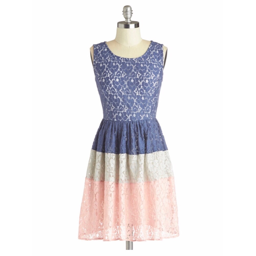 ModCloth Lace Tiered Dress